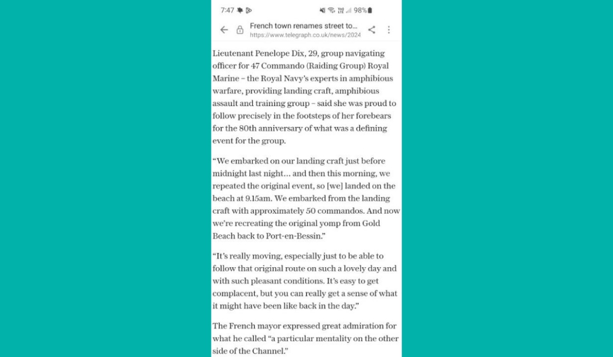 Alumna Penelope Dix writes about the 80th anniversary commemorations of the D-Day landings  in The Daily Telegraph